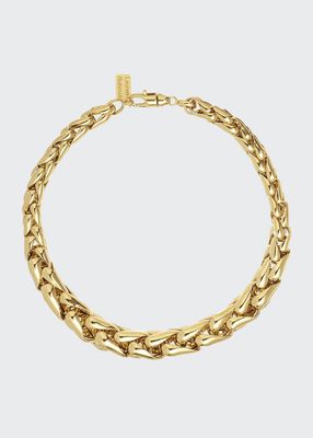 LR1 Large 14k Yellow Gold Necklace, 16"L