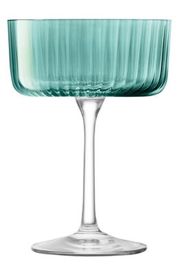 LSA Gems Set of 4 Champagne/Cocktail Glasses in Green
