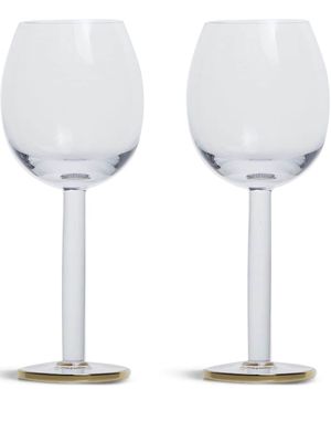 LSA International Luca set of two wine glasses - Gold