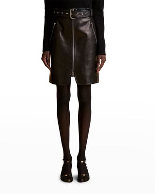 Luana Leather Skirt