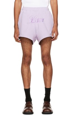 Luar Purple Embroidered Shorts