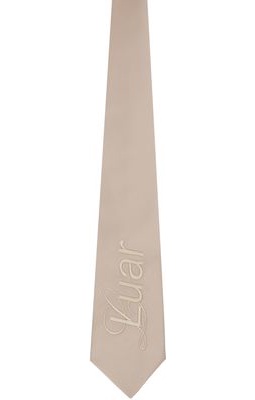 Luar SSENSE Exclusive Beige Logo Tie