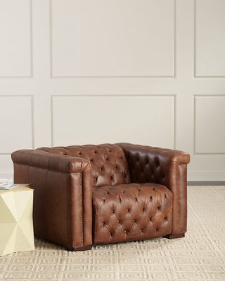 Luca Tufted Leather Motion Chair