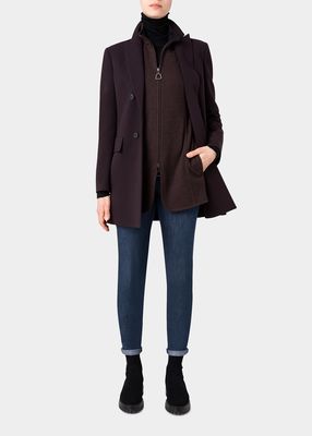Lucia Double-Face Wool Long Jacket