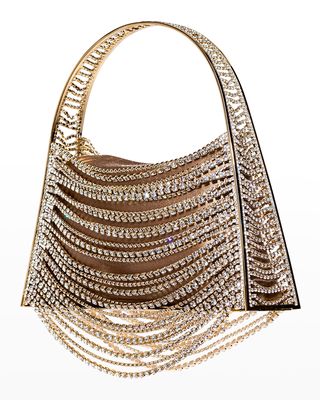 Lucia in the Sky Crystal Top-Handle Bag
