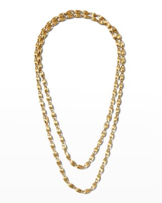Lucia Long 18k Gold Chain Necklace, 47"L