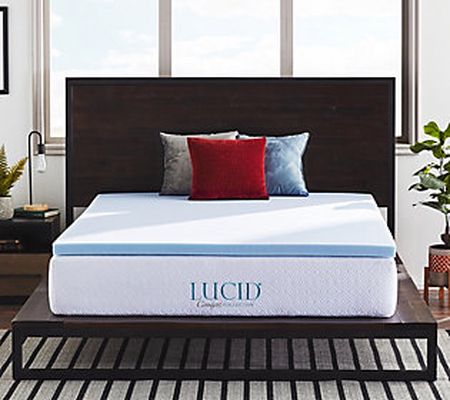 Lucid Comfort Collection 2" Gel Memory Foam Top per - Queen