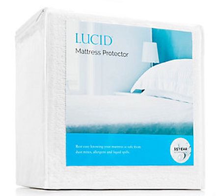 LUCID Comfort Collection Mattress Protector, Fu ll