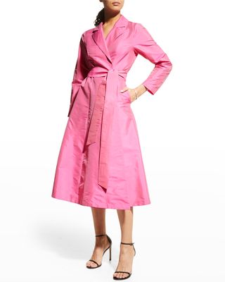Lucille Long-Sleeve Wrap Dress