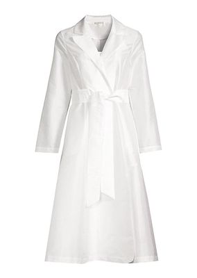 Lucille Silk Wrap Midi-Dress
