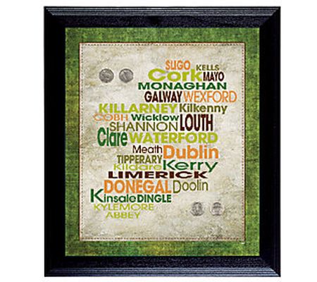 Luck of the Irish Wall Frame with Coins