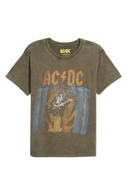 Lucky Brand AC/DC Embellished Cotton Graphic T-Shirt in Black Olive