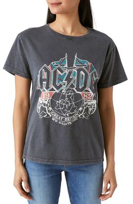 Lucky Brand AC/DC Tour Graphic T-Shirt in Caviar