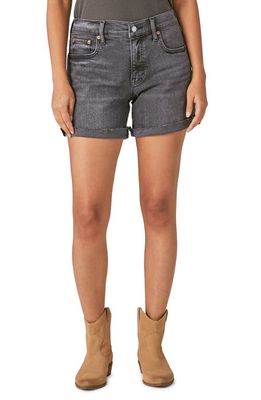 Lucky Brand Ava Mid Rise Denim Shorts in Eclipse Rolled