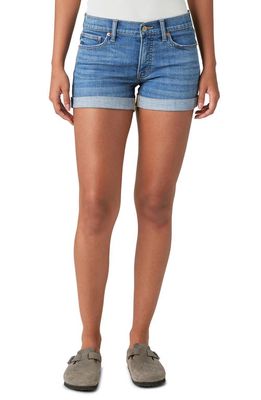 Lucky Brand Ava Mid Rise Denim Shorts in Spellbound Rolled