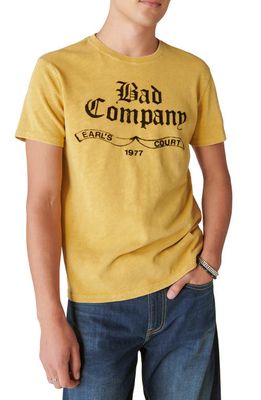 Lucky Brand Bad Company 1977 Cotton Graphic T-Shirt in Arrowwood