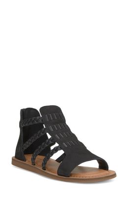 Lucky Brand Biretta Gladiator Sandal in Black