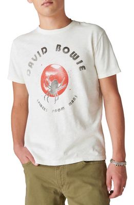 Lucky Brand Bowie Spiders Graphic T-Shirt in Whisper White