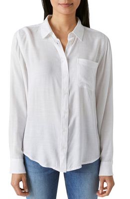 Lucky Brand Boyfriend Button-Up Shirt in Bright Whi