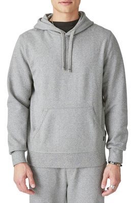 Lucky Brand Brushed Cotton French Terry Hoodie in Heather Grey