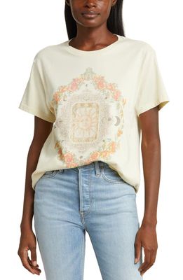 Lucky Brand Celestial Cotton Graphic T-Shirt in Cloud Cream