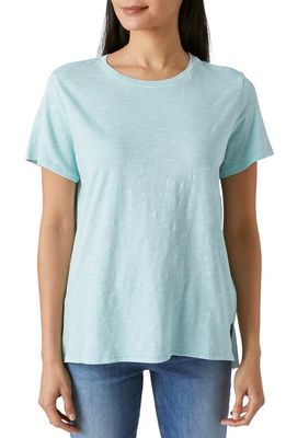 Lucky Brand Classic Cotton Slub T-Shirt in Canal Blue