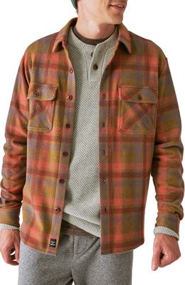 Lucky Brand Classic Fit Plaid Brushed Button-Up Shirt in Beige Multi
