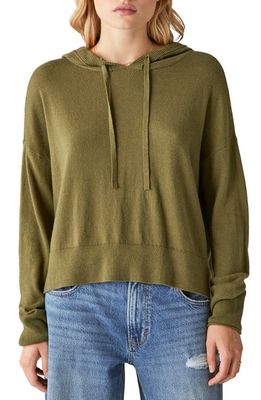Lucky Brand Cloud Soft Hooded Sweater in Wintermoss