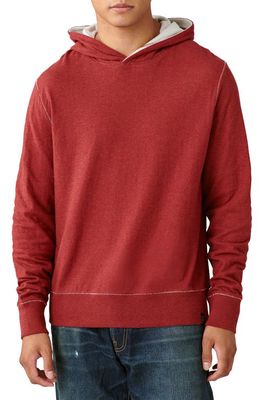 Lucky Brand Duo Fold Hoodie in Red