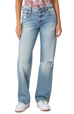 Lucky Brand Easy Rider Ripped Mid Rise Bootcut Jeans in Soulmate Dest