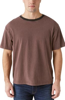 Lucky Brand Eco Jersey Contrast Crewneck T-Shirt in Brown