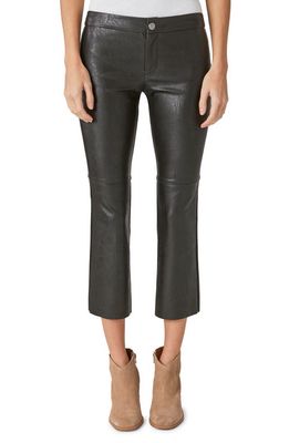 Lucky Brand Faux Leather Crop Pants in Black