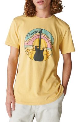 Lucky Brand Fender Sunset Graphic T-Shirt in Rattan