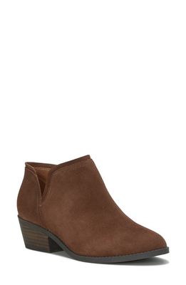 Lucky Brand Ferolia Bootie in Roasted Oil Suede