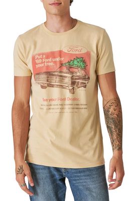 Lucky Brand Ford Tree Graphic T-Shirt in Gravel