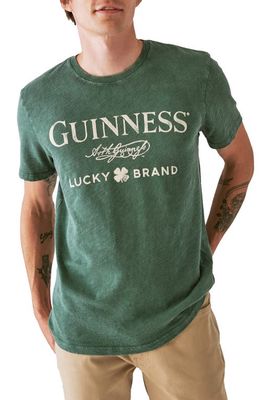 Lucky Brand Guinness Graphic T-Shirt in Trekking Green