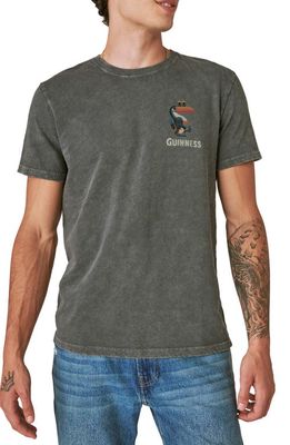 Lucky Brand Guinness Toucan Cotton Graphic T-Shirt in Dark Shadow