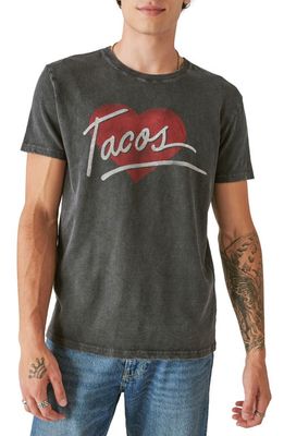 Lucky Brand I Love Tacos Graphic T-Shirt in Jet Black