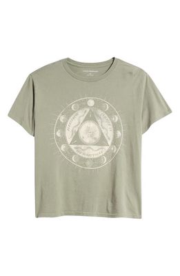 Lucky Brand Infinite Moon Boyfriend Graphic T-Shirt in Seaspray