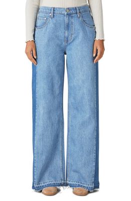 Lucky Brand Inset Low Rise Super Wide Leg Jeans in Bon Voyage