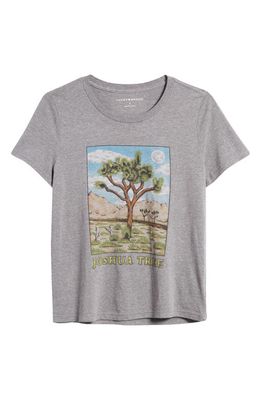 Lucky Brand Joshua Tree Cotton Graphic T-Shirt in Heather Grey
