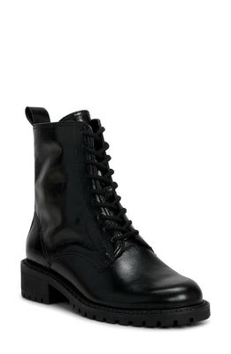 Lucky Brand Kancie Combat Boot in Black