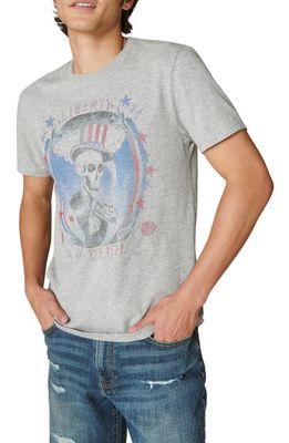 Lucky Brand Liberty Skull Graphic T-Shirt in Light Heat
