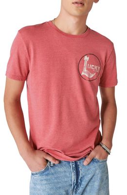 Lucky Brand Lucky Panther Cotton Blend Graphic T-Shirt in Cardinal