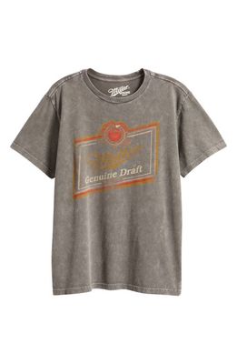 Lucky Brand Miller Genuine Draft Graphic T-Shirt in Plum Kitten
