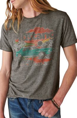 Lucky Brand Mustang King Graphic T-Shirt in Raven
