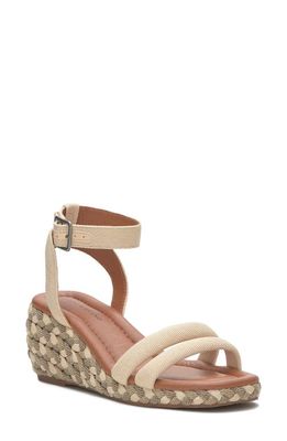 Lucky Brand Naylicia Wedge Sandal in Vanilla