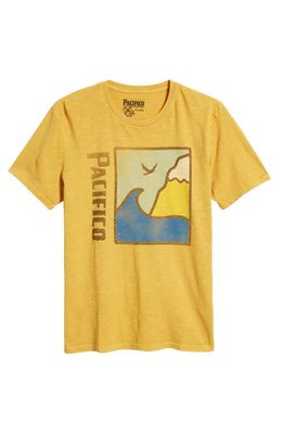 Lucky Brand Pacifico Cotton Graphic T-Shirt in Golden Spice