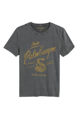 Lucky Brand Palm Canyon Cotton Graphic T-Shirt in Raven