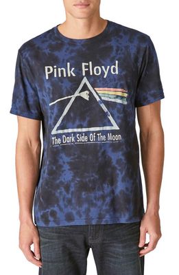 Lucky Brand Pink Floyd Tie Dye Graphic Tee in Blue Tie Dye